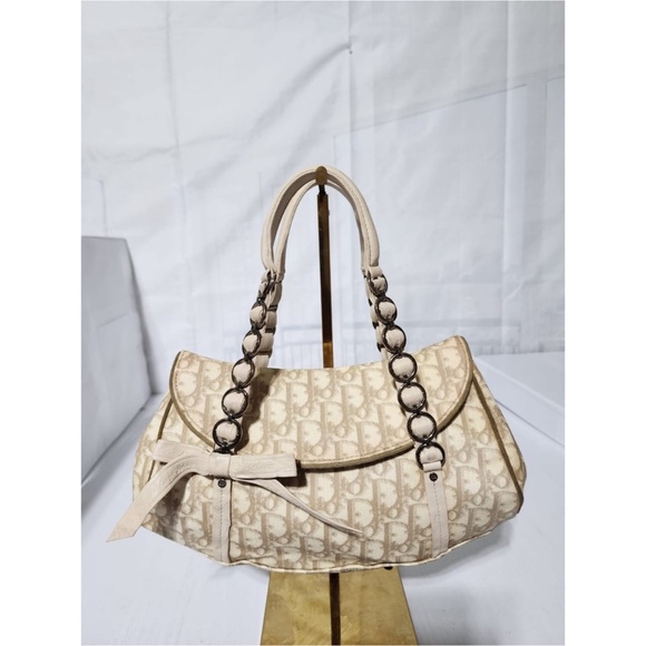 Authentic Christian Dior Diorissimo Romantique Bag Beige/Cream - Picture 1 of 16